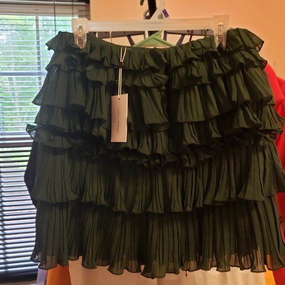 NWT Lovers + Friends Ranger Skirt Emerald Green - Picture 6 of 7